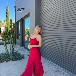 Elegant Red Evening Dress